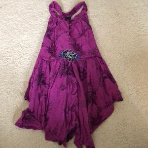 RARE Free People Chinese Inspired High Neck Top